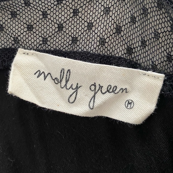 Molly Green black lace midi dress - size medium - Picture 3 of 5